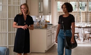 Reese Witherspoon and Kerry Washington – wearing high rise jeans – in 1997-set Little Fires Everywhere.