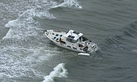 Lifeguards had earlier found the man’s yacht washed up in shallow waters near Caloundra and Bribie Island.