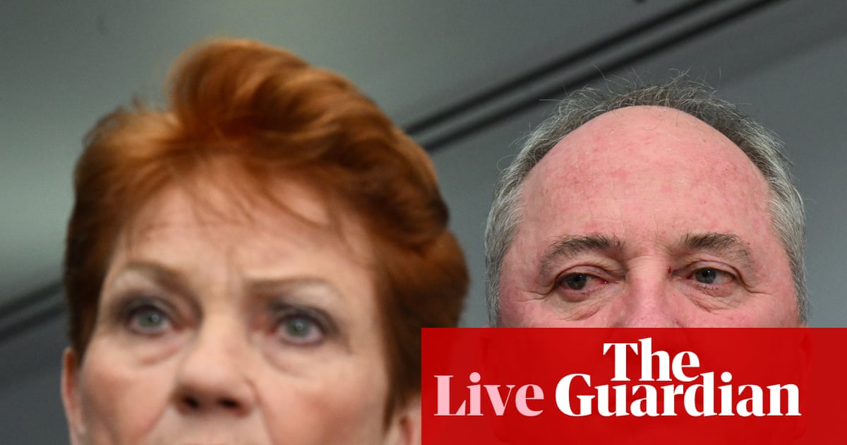 Australia news live: Barnaby Joyce says criminals need ‘redemption’ after Pauline Hanson sacks convicted rapist; Labor ‘not considering’ joining US blockade of strait of Hormuz | Australia news Australia news live: Barnaby Joyce says criminals need ‘redemption’ after Pauline Hanson sacks convicted rapist; Labor ‘not considering’ joining US blockade of strait of Hormuz | Australia news