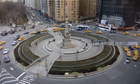 The statue in Columbus Circle is one of dozens of artifacts under review.