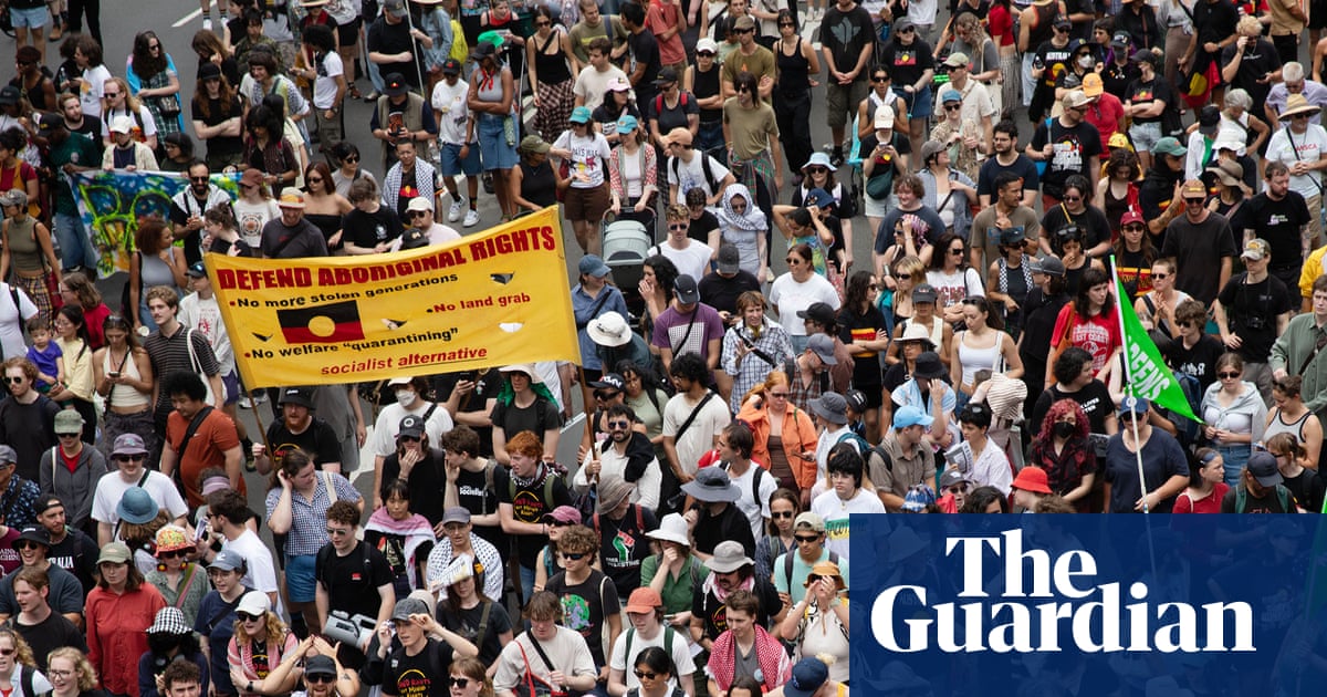 Invasion Day: police clear Perth protest site amid reports of threat' as huge marches held across Australia