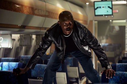 Samuel L Jackson in Snakes on a Plane.