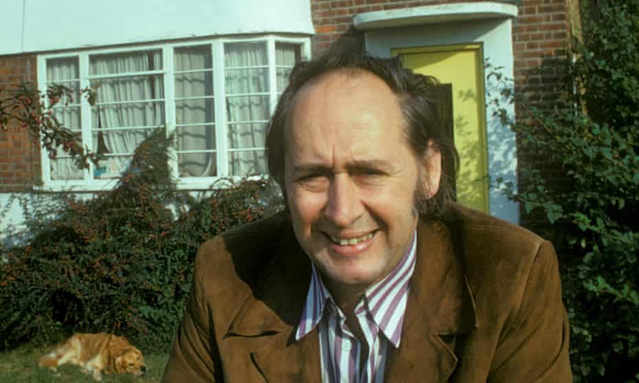 JG Ballard outside his home in Shepperton, 1973.