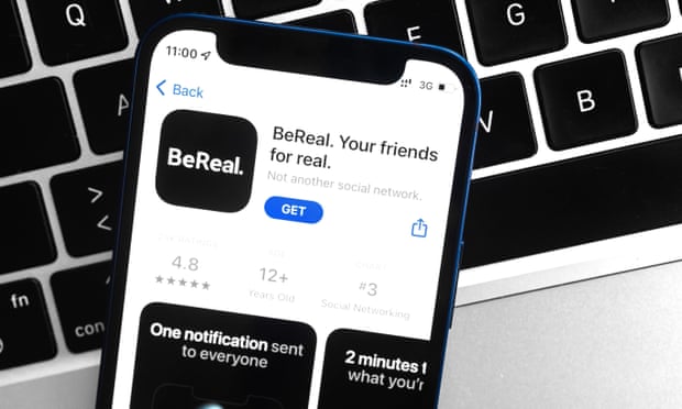 BeReal app displayed on a smartphone