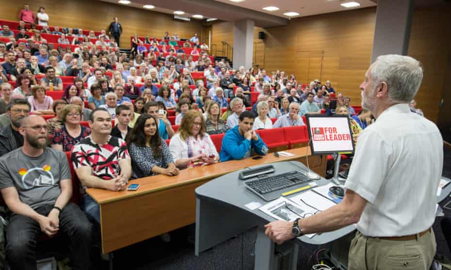 Corbyn’s campaign has been buoyed by support from students.