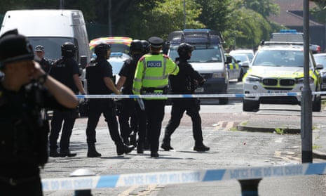 Police activity at a cordon in the Hulme area of Manchester where an army bomb disposal team was sent after staff at a college raised an alert.