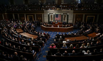 A joint session of US Congress listens to Netanyahu's speech
