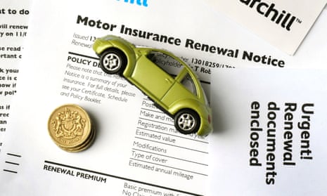 Motor insurance renewal notice.