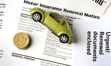 A motor insurance renewal notice.