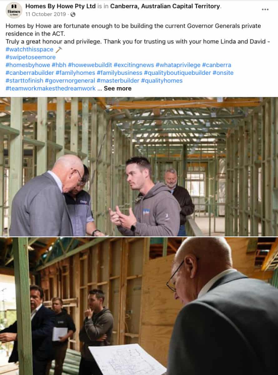 A Homes by Howe Facebook post showing work under way