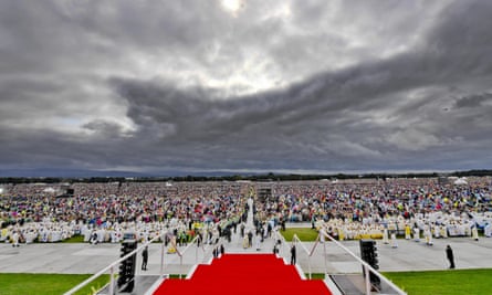 The closing Mass by Pope Francis at the World Meeting of Families in Phoenix Park in Dublin.