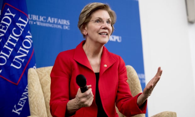 Elizabeth Warren said in the video: ‘Working families today face a lot tougher path than my family did.’