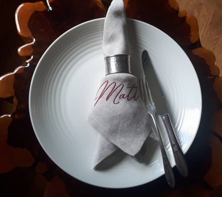 Cutie Pie Designs Personalized Embroidered Linen Napkins