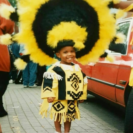 A two-year-old Nicole attends Notting Hill carnival.
