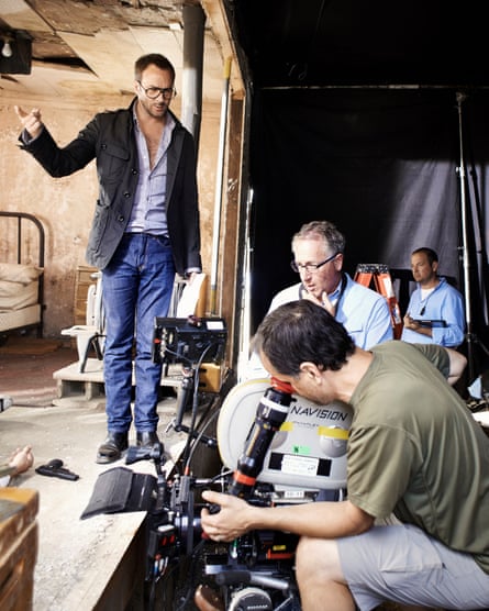 Tom Ford on the set of Nocturnal Animals.
