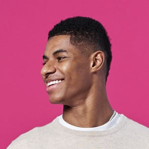 Head shot of footballer Marcus Rashford