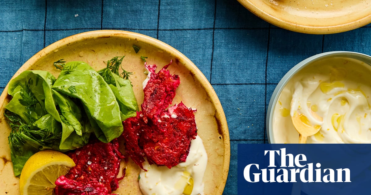 Rukmini Iyer’s quick and easy recipe for beetroot, apple and feta fritters | Quick and easy