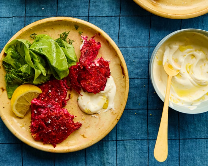 Rukmini Iyer’s quick and easy recipe for beetroot, apple and feta fritters | Quick and easy