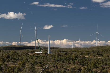 MacIntyre windfarm, the largest windfarm under construction in Australia.