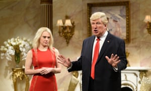 Kate McKinnon as Kellyanne Conway and Alec Baldwin as Donald Trump on Saturday Night Live.
