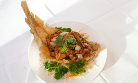 Dover Sole with Chili and Onion.