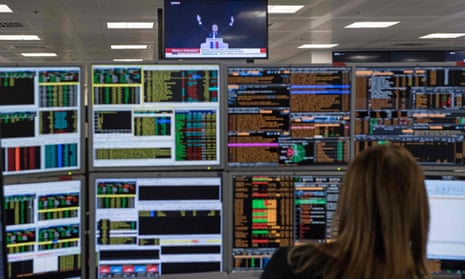 The trading floor of ETX Capital in London today.