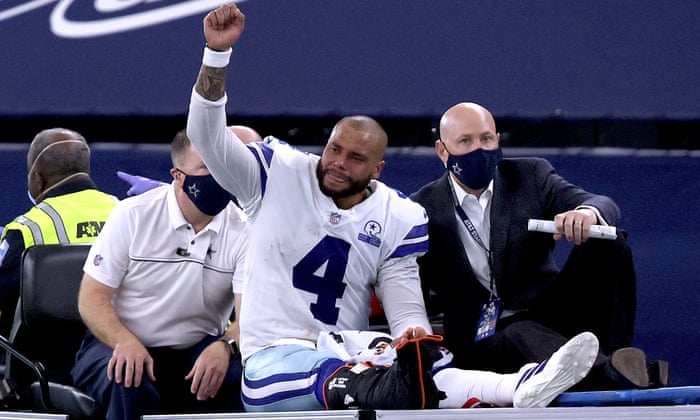 Jerry Jones says Dak Prescott is future of Cowboys despite horrific injury | Dallas Cowboys | The Guardian