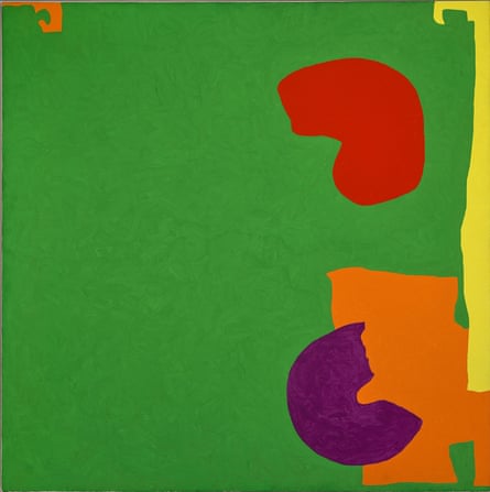 Square Green With Orange, Violet and Lemon: 1969 by Patrick Heron.