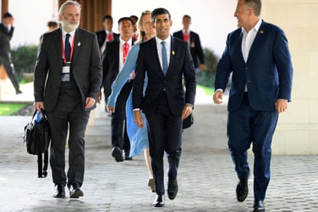 Rishi Sunak arriving at the G20 summit