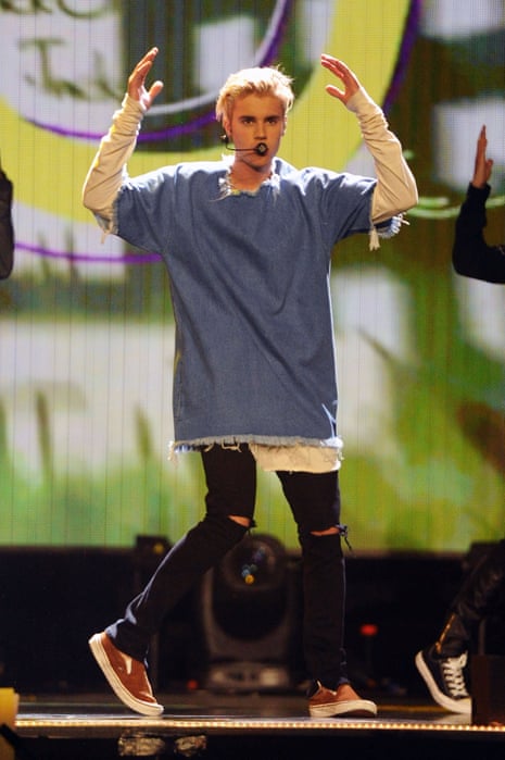 Justin Bieber at the BBC Radio 1 Teen Awards in London.
