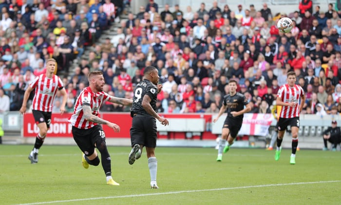 Brentford v Arsenal: Premier League – live | Premier League 2 Jesus finishes with a powerful header.