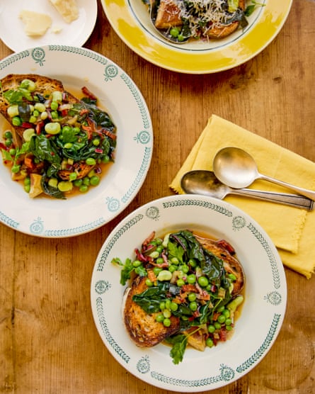 Conor Gadd’s vignarola, or Roman spring vegetable stew.