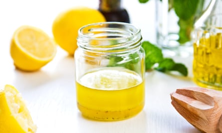 Homemade Lemon vinaigrette by fresh ingredients