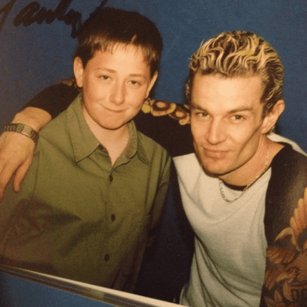 Jack Milson with James Marsters, who played Spike.
