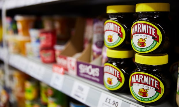 Marmite on the supermarket shelf