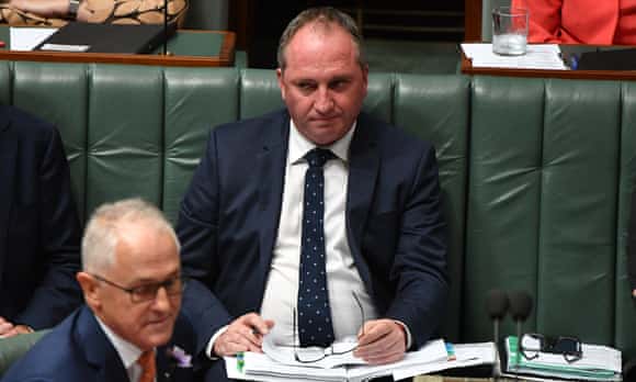 Barnaby Joyce during question time on Tuesday.