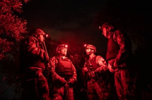 The Squadrone Carabinieri Eliportato Cacciatori Calabria during a night mission in a bunker house where a most wanted fugitive was able to escape in 2004 and captured in June 2016.