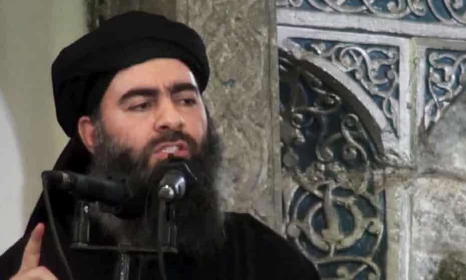 Image from video posted on militant website in 2014 purports to show Abu Bakr al-Baghdadi.