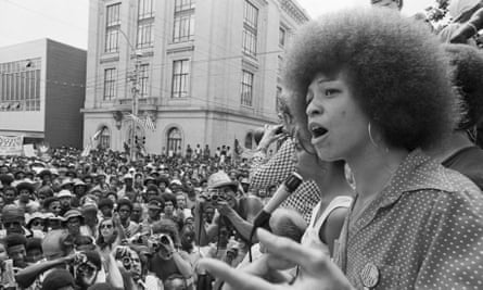 To tell the story of how white feminist ideology flourished in the US, I needed many voices ... Angela Davis addressing a rally in the US in 1974.