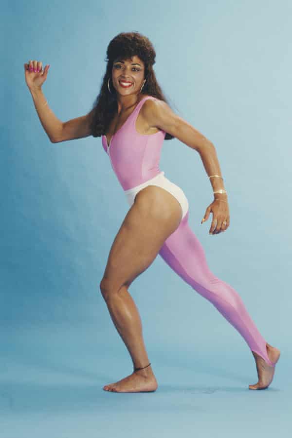 Florence Griffith Joyner poses in Los Angeles on 5 April 1988.