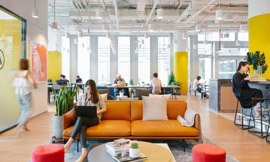 WeWork offices are popular, but the firm has long leases on big buildings and tenants on short, flexible rents.