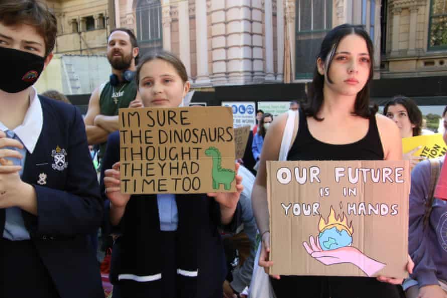 A protest organised by ‘School Strike 4 Climate’ was held at Sydney Town Hall.