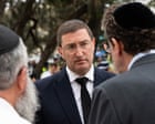 Australia news live: Julian Leeser says his son no longer feels safe at Jewish events; Barnaby Joyce’s wife bans ABC’s 7.30 from farm
