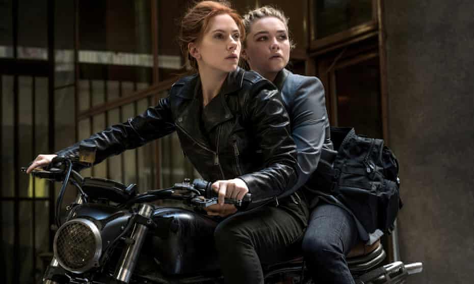 Scarlett Johansson and Florence Pugh in Black Widow,