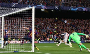 Mo Salah of Liverpool hits the post.