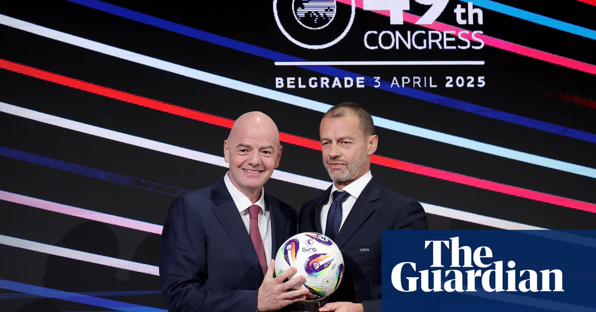 Ceferin gives little away over Uefa future while Infantino has wind in his sails
