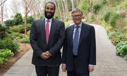 Saudi Crown Prince Mohammed Bin Salman meets Bill Gates