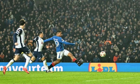Hamza Igamane fires Rangers in front against Spurs