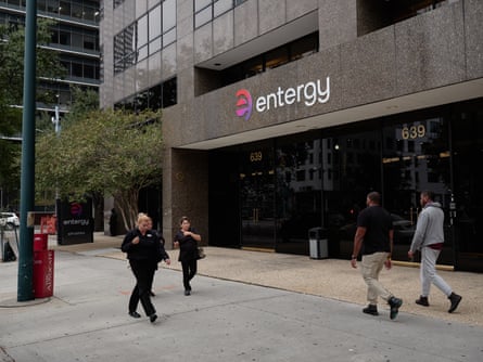 Entergy’s headquarters in New Orleans, Louisiana, on 12 November 2023.