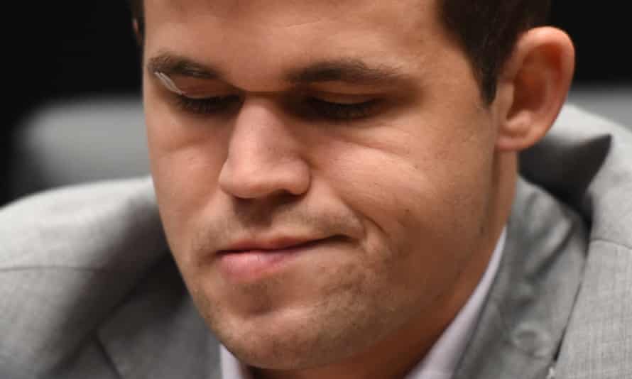 Magnus Carlsen Admits Nerves After High Wire Draw With Fabiano Caruana World Chess Championship 2018 The Guardian Carlsen Caruana 2022 World Championship